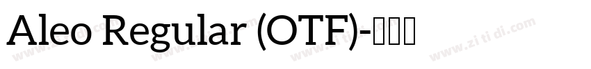 Aleo Regular (OTF)字体转换